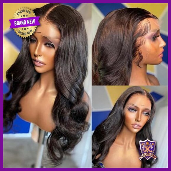 28 Inch Body Wave Lace Front Wig Human Hair Pre Plucked Glueless main image 4